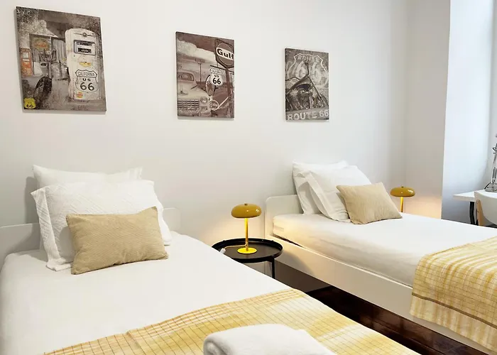Sj2de Heart Of Lisbon, 1min To Augusta Arch! Spacious 2 Apts With 4br& 2ba Apartment Lissabon