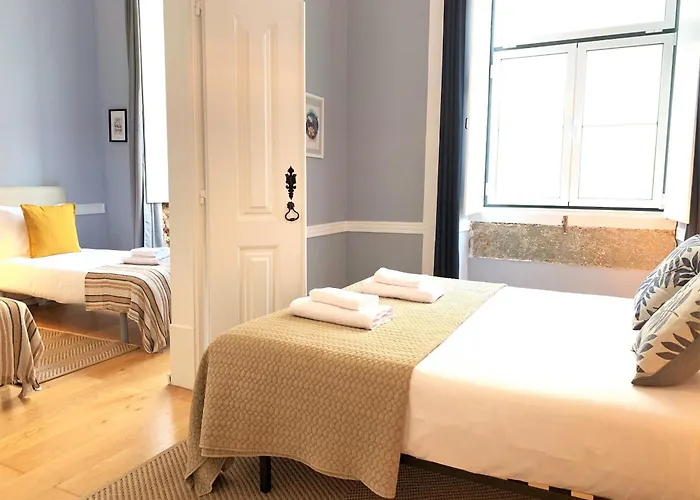 Sj2de Heart Of Lisbon, 1min To Augusta Arch! Spacious 2 Apts With 4br& 2ba Lissabon